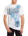 Southpole Men's Flock and Metallic Print Graphic T-Shirt