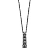 2028 Jewelry Company Jet Black Adjustable Necklace with Crystal Pendant