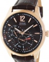 GUESS Men's U10627G1 Dress Brown Dial Leather Strap Watch