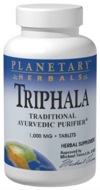 Planetary Herbals Triphala Traditional Ayurvedic Purifier, 1000 mg, 180 Tablets (Pack of 2)