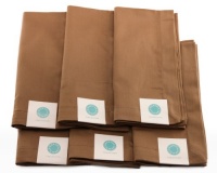 Martha Stewart Collection Mink Brown Cotton Twill Napkins - Set of 6