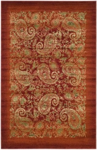 Safavieh Lyndhurst Collection LNH224B Area Rug, 5-Feet 3-Inch by 7-Feet 6-Inch, Red