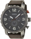 Fossil Men's JR1419 Nate Analog Display Analog Quartz Grey Watch