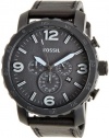 Fossil Men's JR1354 Nate Analog Display Analog Quartz Black Watch