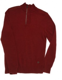 Epic Threads Boy's Quarter Zip Sweater Maraschino L