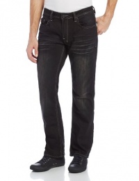 Buffalo by David Bitton Men's King Slim Bootcut Jean in Curshed and Brushed