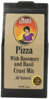 Mama Leone's Pizza Crust Mix With Rosemary & Basil, 15-Ounce Box (Pack of 4)