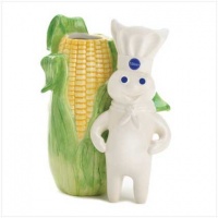 Pillsbury Doughboy Corn Ceramic Kitchen Utensil Holder