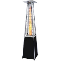 Garden Radiance GRP4000BK Dancing Flames Pyramid Outdoor Patio Heater with Black Base