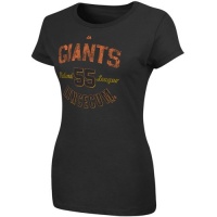 Tim Lincecum San Francisco Giants Women's Black Trophy Man Player T-Shirt