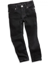 GUESS Kids Girls Little Girl Daredevil Skinny Jeans - Black, BLACK (6)